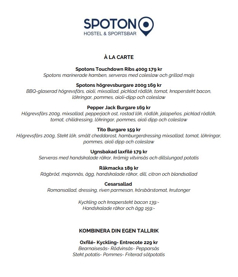 Spoton-Restaurang